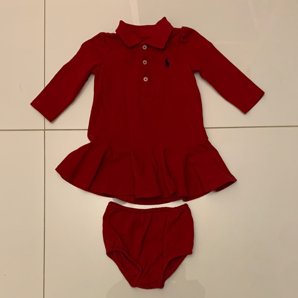 Ralph Lauren Infant Polo Dress with Bloomers